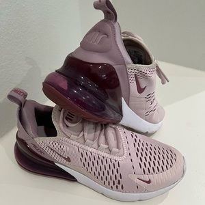 Purple Nike 270 sneakers